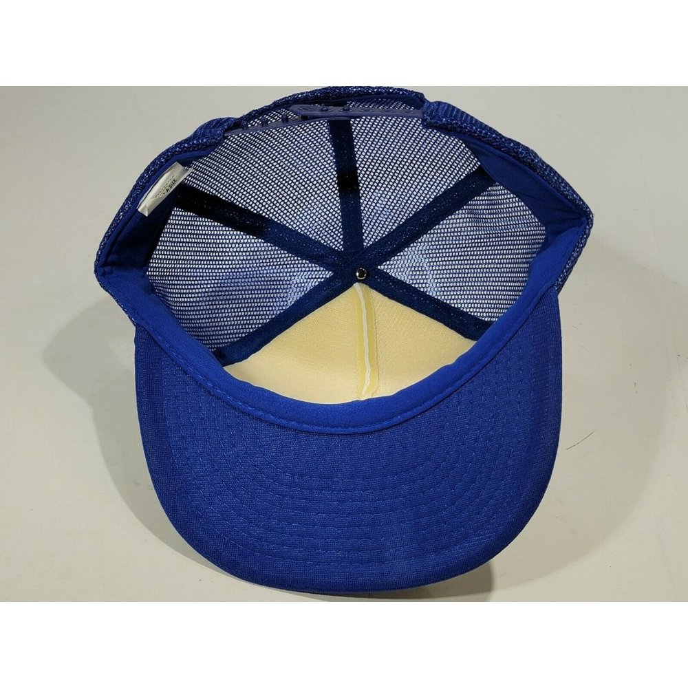 JKM Enterprise Martin Electric Blue White Mesh Snapback Cap Hat w/Scramble Eggs - Picture 8 of 10